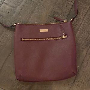 Plum Kate Spade crossbody purse